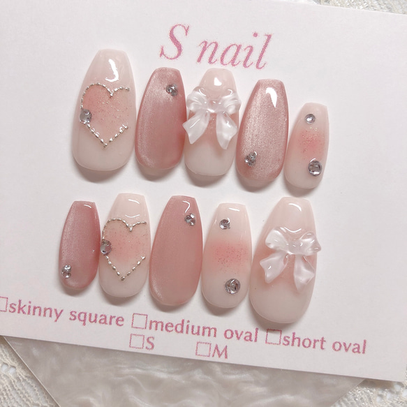 【Anail】スターターセット（ネイルチップ付）ピンクチークマグネットワンホン 当日発送】水光ネイルピンクチークマグネットフレンチワンホン