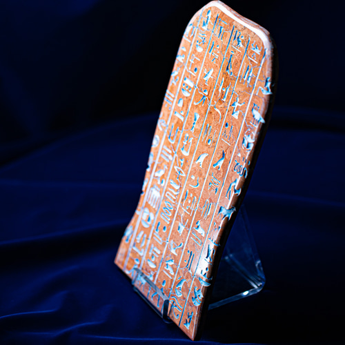 ヒエログリフ石板【大理石・本彫刻】ロッソ・マニャボスキ その他