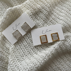 square line pierce ・earring 2枚目の画像