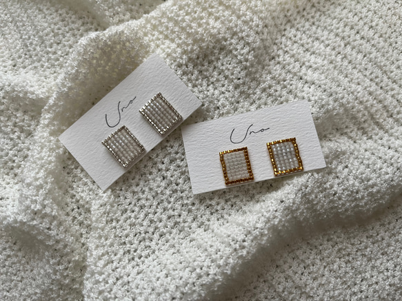 square line pierce ・earring 2枚目の画像