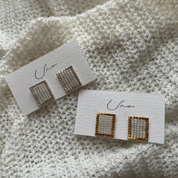 square line pierce ・earring 4枚目の画像