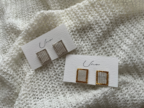 square line pierce ・earring 4枚目の画像