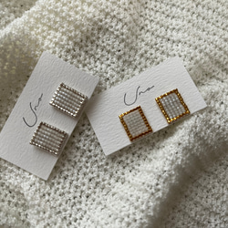 square line pierce ・earring 1枚目の画像