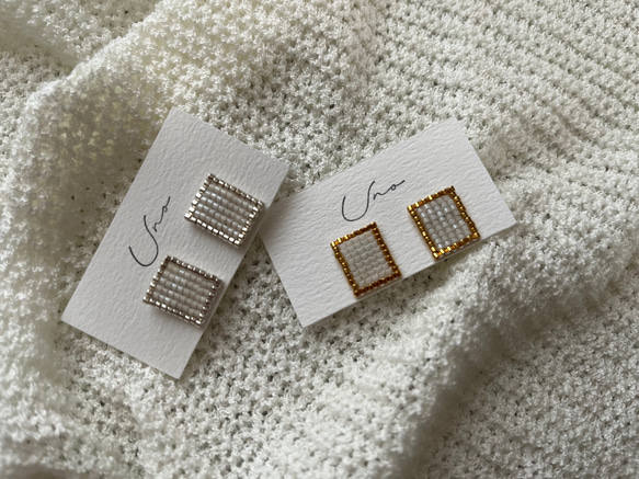 square line pierce ・earring 1枚目の画像