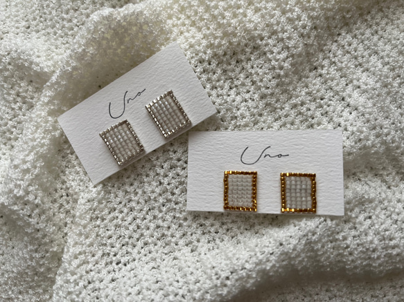 square line pierce ・earring 3枚目の画像