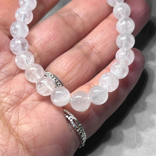 white garden quartz bracelet / ホワイトガーデンクォーツ