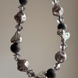 ベン石♡三眼天珠♡ 閃電五眼天珠♡ラピスラズリ♡ヘマタイト ブレス  