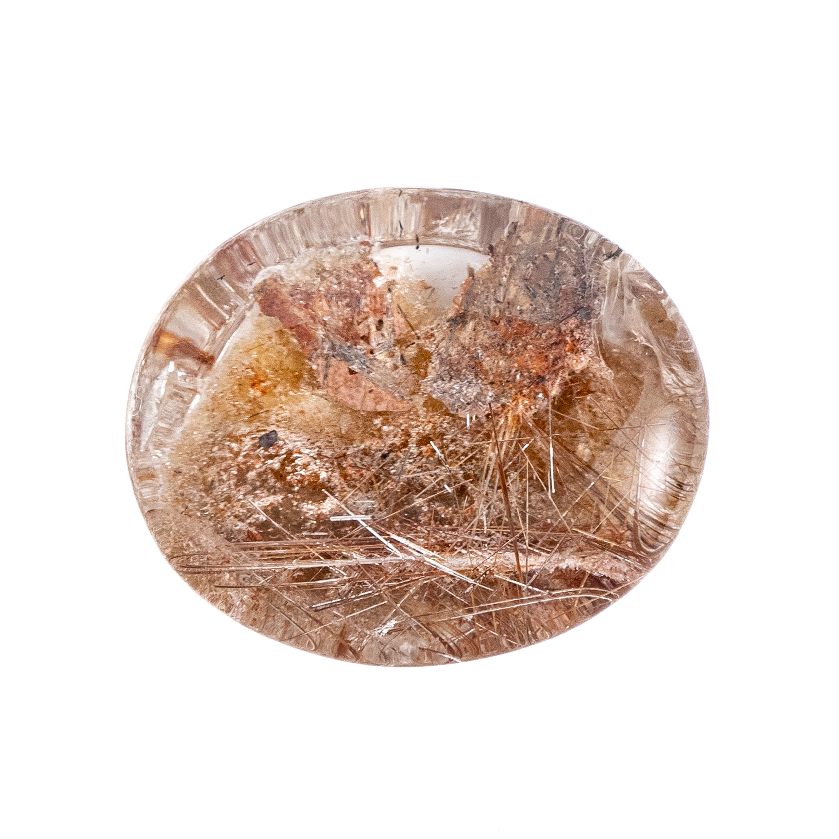 【魅惑のインクルージョン】ルチル入りガーデンクォーツ 34.1ct