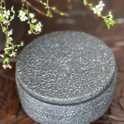 Sei 静 ジェスモナイトの器に咲く美しい牡丹のキャンドル キャンドル