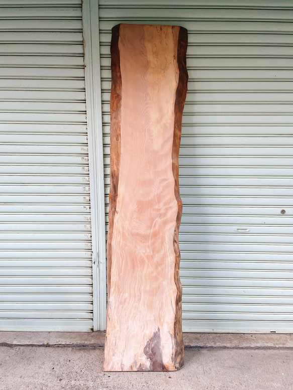 天然檜チェリー机木材天板カウンターテーブルデスクテレビ台一枚板