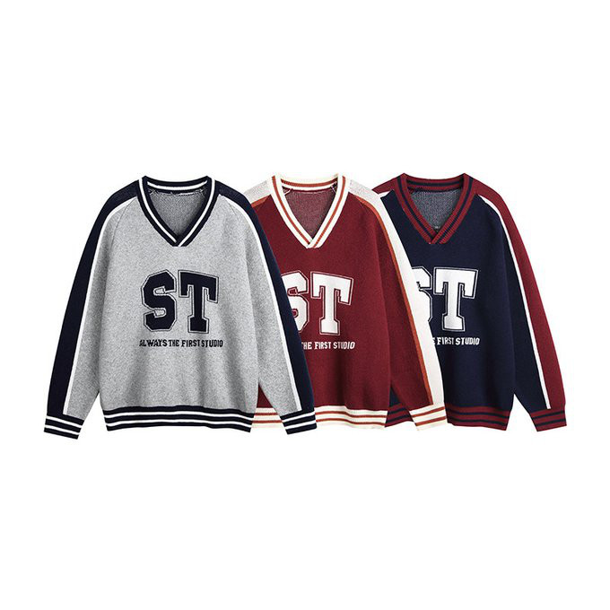 春秋冬新作 ヴィンテージクルーネックニットセーター メンズ 男 おしゃれ 暖かいカップルセーター