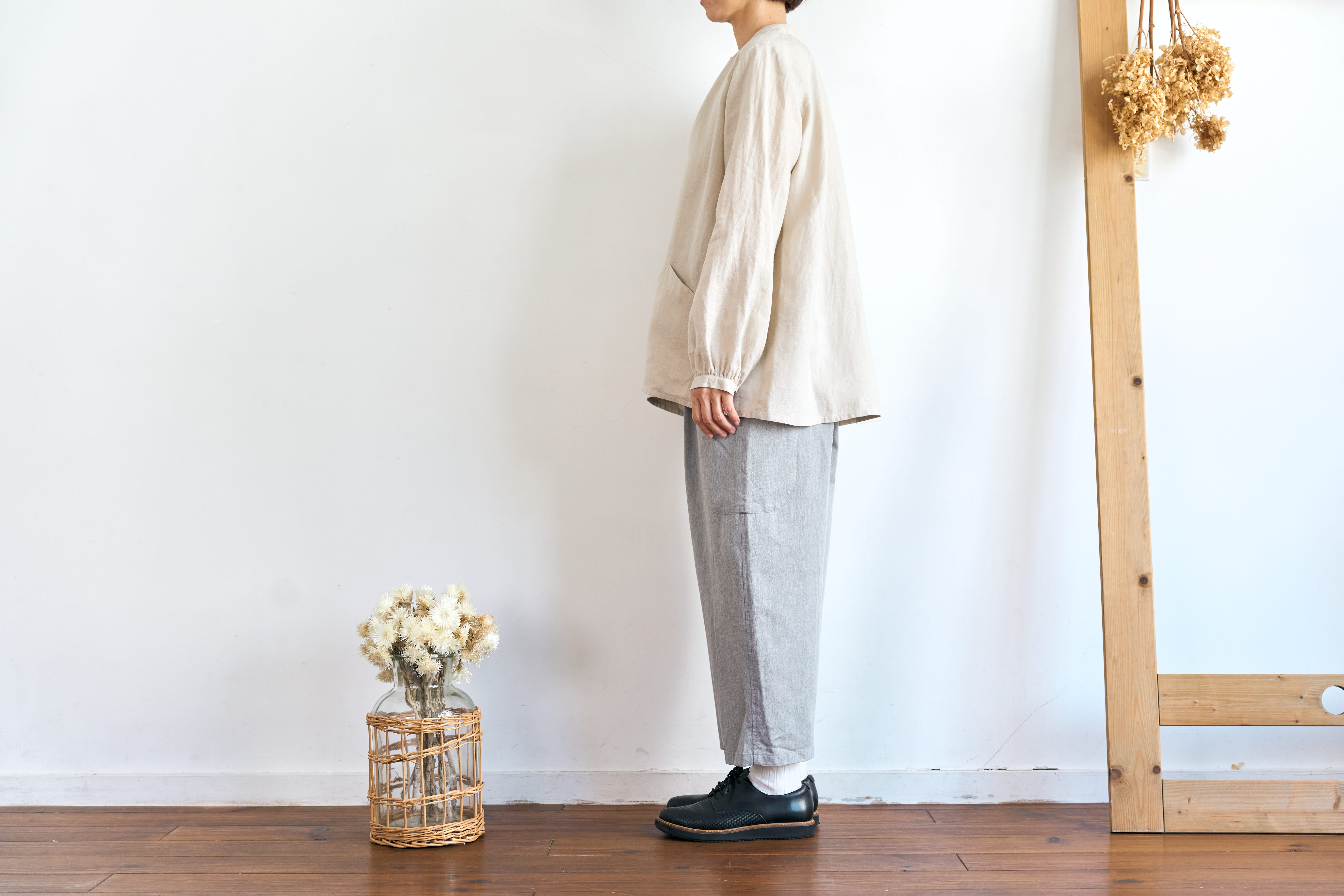 flopsy P blouse ( natural / long sleeve )