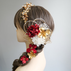 hin様髪飾りオーダーページ 成人式 753 結婚式 卒業式 つまみ細工髪飾り〈しおりや〉 (@shioriya