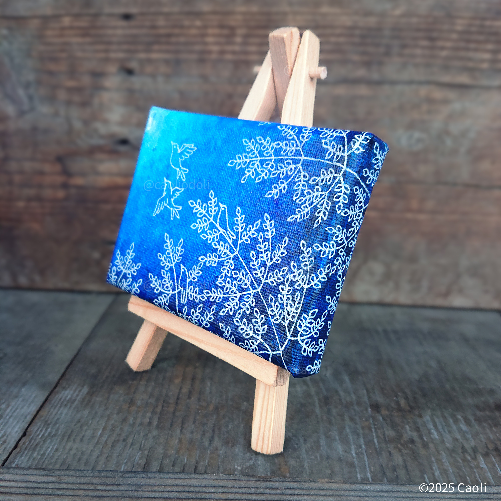 ミニキャンバス画 10cm長方形 原画1点もの [MCT-020] 絵画 Caoli 通販