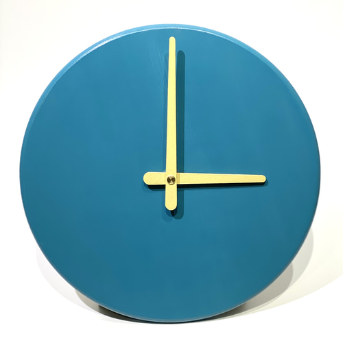 デザインクロック【選べるカラー針】シンプル掛け時計 ベースカラー