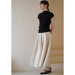 背中設計感ありニットベスト　ウール混紡ニットベスト　ブラック　M-L#685 7枚目の画像