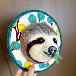 ☆受注製作☆ シカ 壁掛け（大サイズ） 羊毛フェルト PECORA