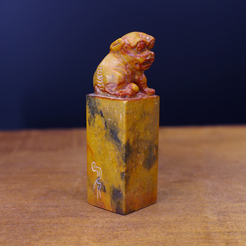 篆刻作品【厚德載物】 白文印 落款印 遊印 手作り印 博悦堂B078