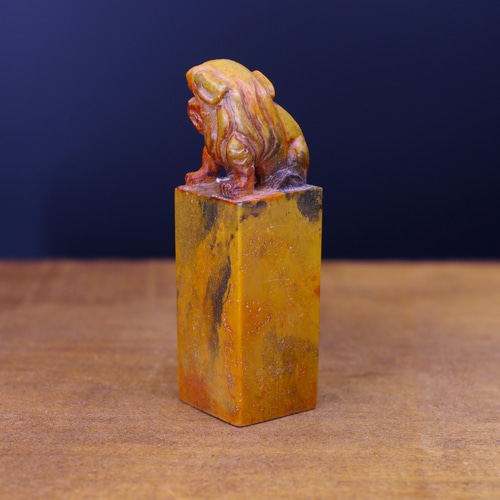 篆刻作品【厚德載物】 白文印 落款印 遊印 手作り印 博悦堂B078