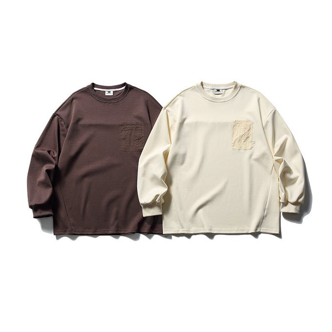 春夏新作 長袖Tシャツ メンズ 無地 男 クルーネックスウェットシャツ おしゃれ トップス