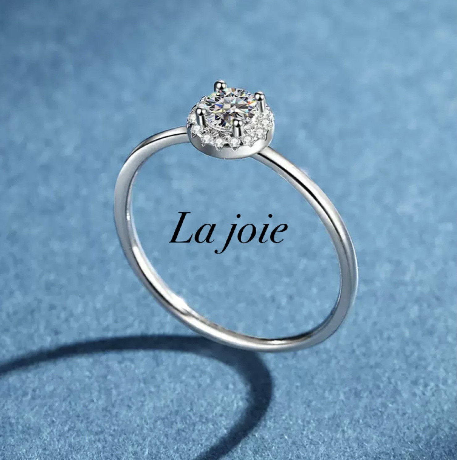 最高品質 人工ダイヤ モアサナイト Petit ヘイロー リング 0.3ct