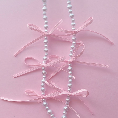 ピンクリボンスマホショルダーストラップ ネックストラップ 💗cry