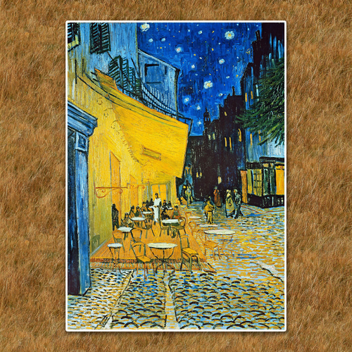 ゴッホ『夜のカフェテラス』複製画 【額入り】 絵画 〜ART❖MUSEUM