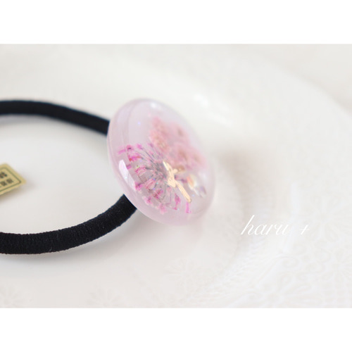 【ヘアゴム】レジン　花 お花のレジンヘアゴム ⋆送料無料⋆ ヘアゴム haru+ 通販