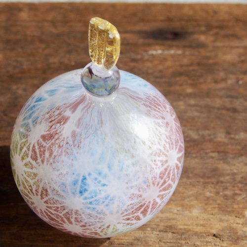 送料無料】ガラス雛【麻の葉】淡彩a ひな人形・雛飾り glass CALMA