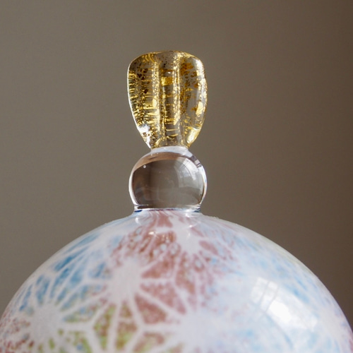 送料無料】ガラス雛【麻の葉】淡彩a ひな人形・雛飾り glass CALMA