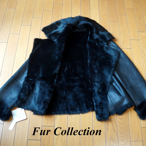 新同✩32万✩本物✩ムートンコート✩ブルーフォックス✩柔らか軽い✩ツルツル革 ムートンコート レディース 本革 ラム リバーシブル ロング