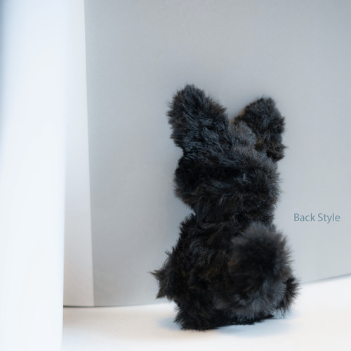 白黒猫ぬいぐるみ作り方 黒い猫のぬいぐるみ 手作り一点もの