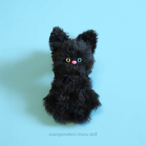 黒猫の魔術ワンド　特大サイズ　ヌーミット　オブシディアン　ハンドメイド　一点もの シナダ SHINADA ぬいぐるみ もちねこ クロ(M) MONE-0230B