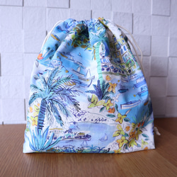 ロエベカゴバッグSサイズ用 巾着 インナーバッグ リバティ ティッシュ