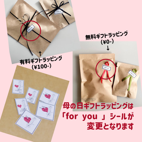 ギフトラッピングのご案内（母の日ラッピング始めました