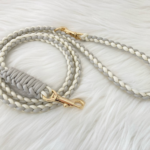 カフェリード パラコード シルバーグレー × クリーム リード パラ