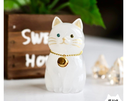 ノンノン 盛り塩 計10個 ゴールド猫 シルバー猫 送料無料】盛り塩 ゴールド 猫 1個 オッドアイ インテリア じゃき払い