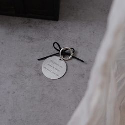 stainless name tag┃名入れ&送料無料◎お名前キーホルダー　刻印　名入れ　子どもの絵　ネームタグ 12枚目の画像