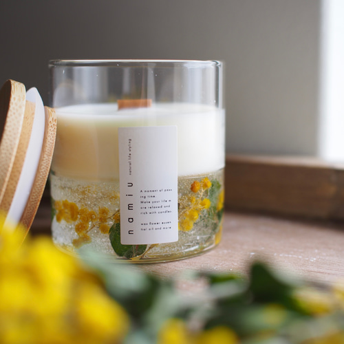 再販】ミモザ ソイ&ジェルアロマキャンドル ギフトボックス付