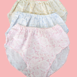 えっ！履いてたっけ？締め付けなし　　高島ちぢみ　こころよしショーツ（ピンク　レース） 3枚目の画像