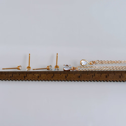 春の福袋《3月誕生石》アクアマリン しずく ネックレス ピアス セット イヤリング 金属アレルギー 誕生日 母の日ギフト 14枚目の画像