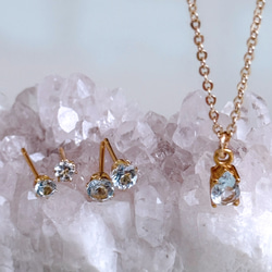 春の福袋《3月誕生石》アクアマリン しずく ネックレス ピアス セット イヤリング 金属アレルギー 誕生日 母の日ギフト 10枚目の画像