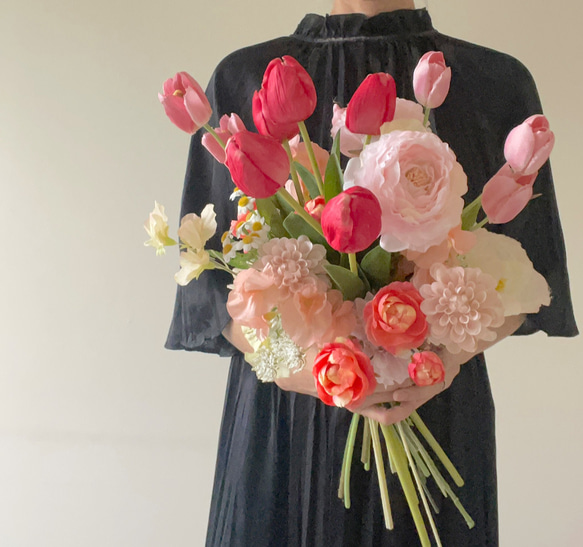 チューリップの花束ブーケ （造花） ブーケ my craft 通販 18937976