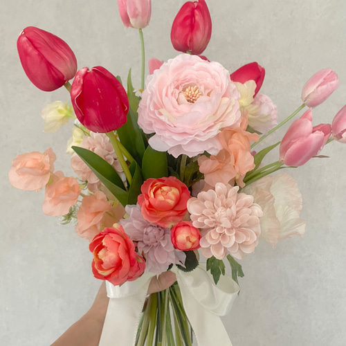 チューリップの花束ブーケ （造花） ブーケ my craft 通販 18937976