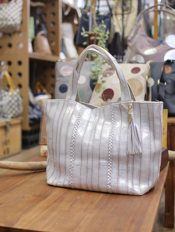 ◇Gream Supply◇グリームサプライ◇牛革ブロックパッチトートバッグ