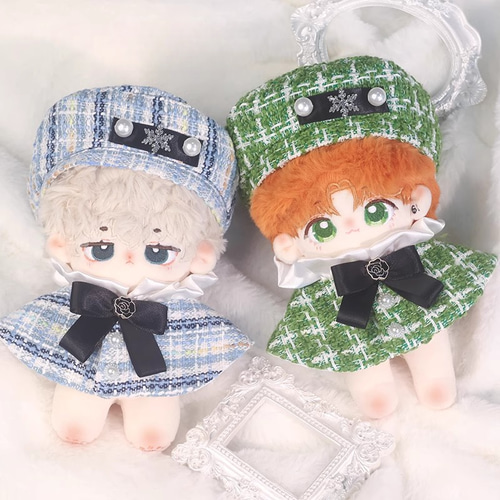 15cm着せ替えぬいぐるみ服 雪カオリセット 3色 着せ替え人形