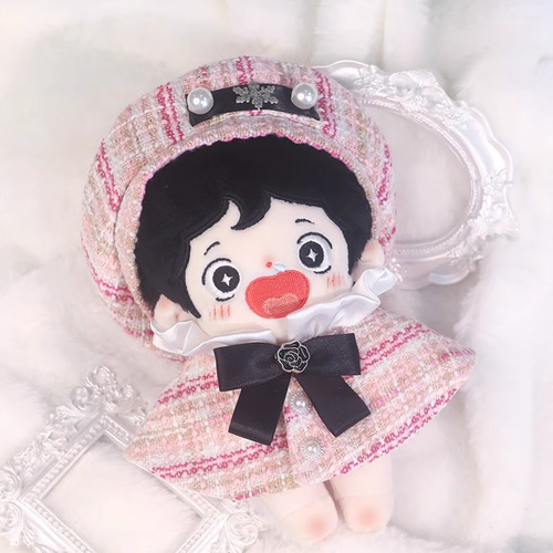 15cm着せ替えぬいぐるみ服 雪カオリセット 3色 着せ替え人形