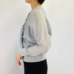 №24989　【2025年　春・夏　新作】フロント英字ロゴラグランシアーブルゾン 5枚目の画像