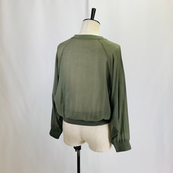 №24989　【2025年　春・夏　新作】フロント英字ロゴラグランシアーブルゾン 16枚目の画像