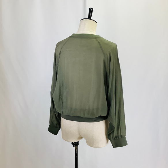 №24989　【2025年　春・夏　新作】フロント英字ロゴラグランシアーブルゾン 16枚目の画像